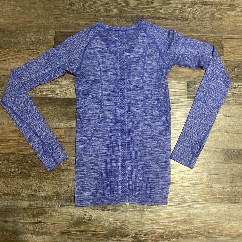 Lululemon blue/purple long sleeve swiftly - Picture 3 of 4